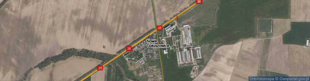Zdjęcie satelitarne Nowe Gołuszowice ul.